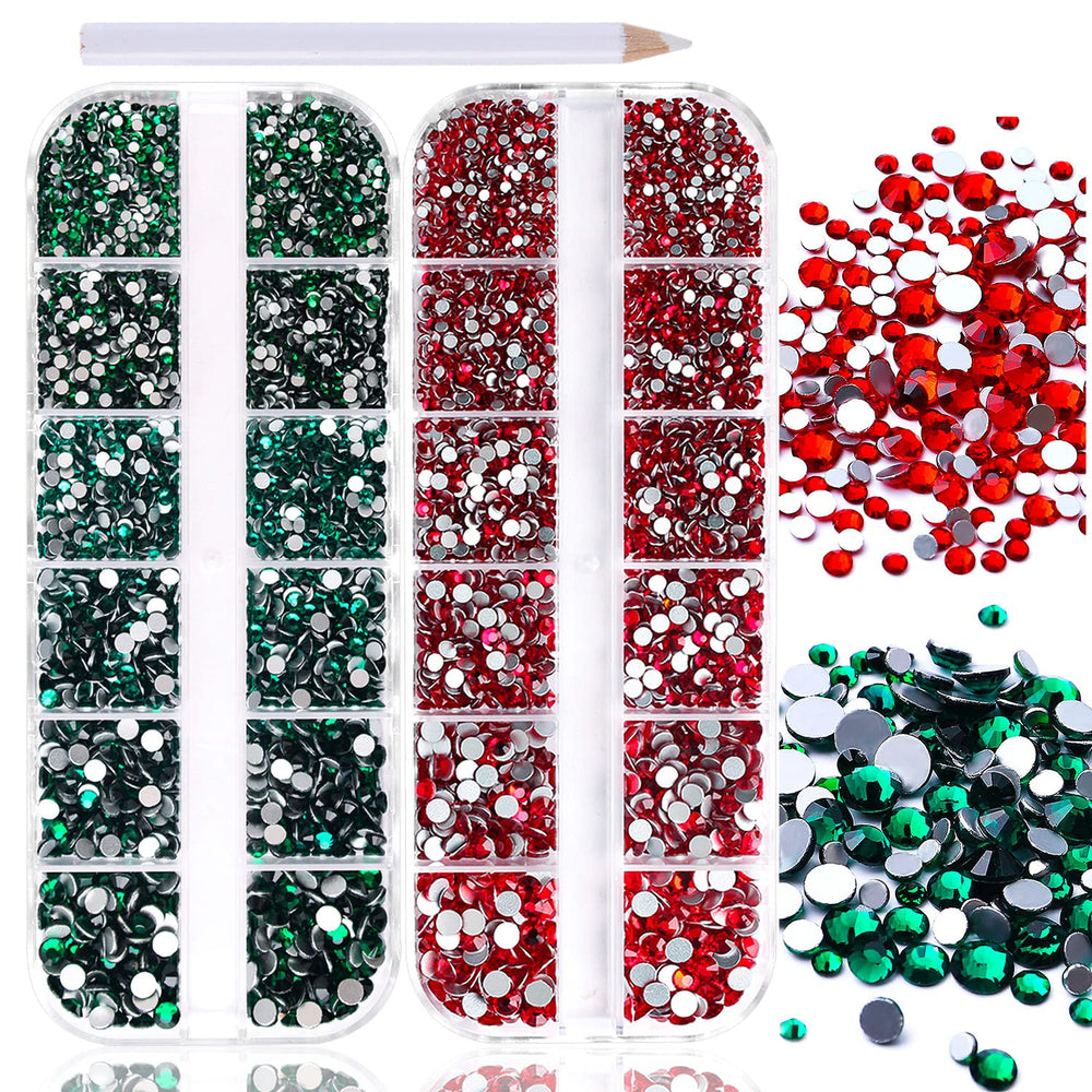 JERCLITY rhinestones boxes for easy color and size selection during crafts
