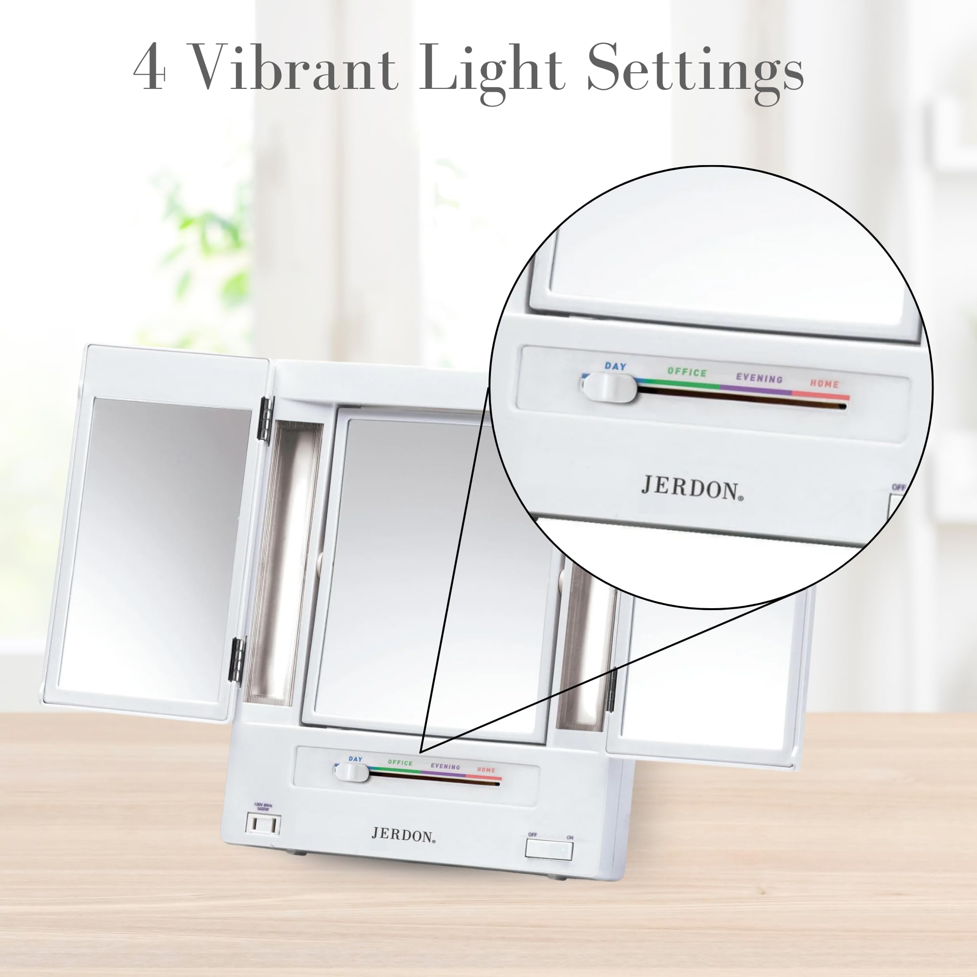 JERDON Adjustable Back Stand provides 11 viewing angles for comfortable grooming.