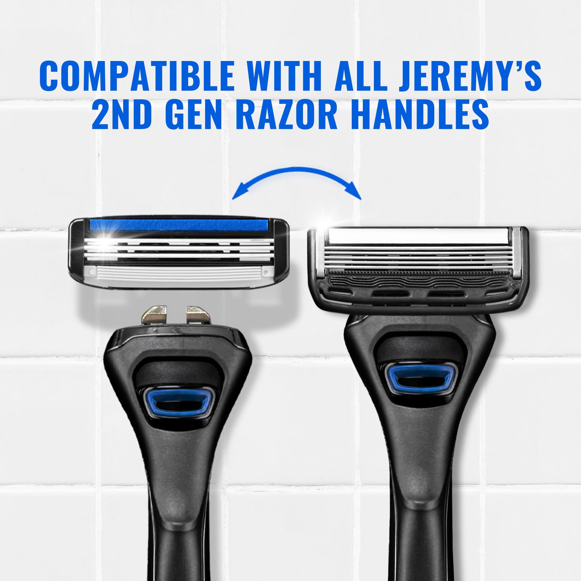 Jeremy's lubricating strip with argan oil and aloe for smoother shaves