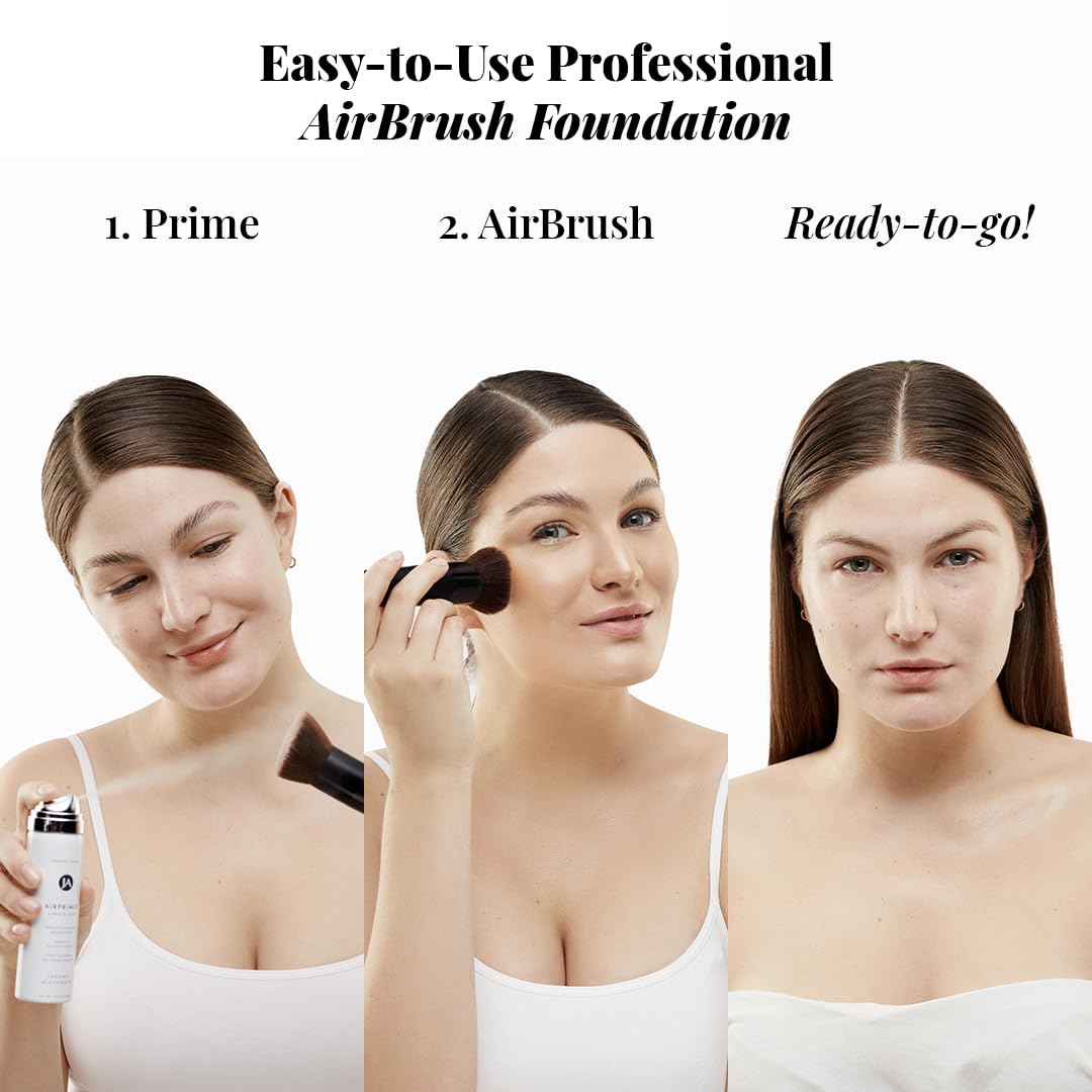 Jerome Alexander AirFinish Setting Spray close-up for a long-lasting, sealed finish.