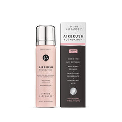Jerome Alexander MagicMinerals airbrush foundation bottle close-up showing smooth-skin finish