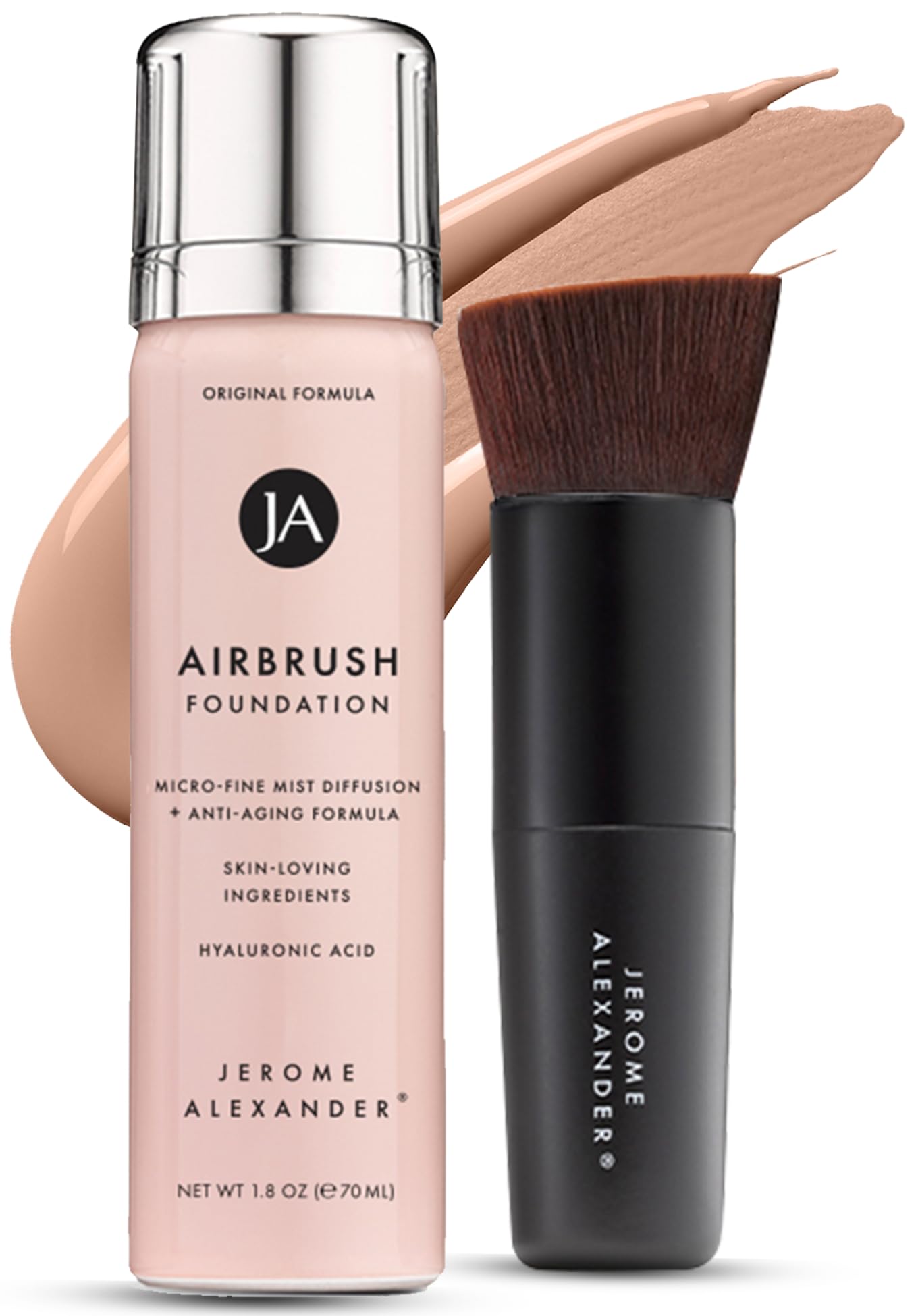 Jerome Alexander MagicMinerals airbrush foundation set delivering an effortless natural finish