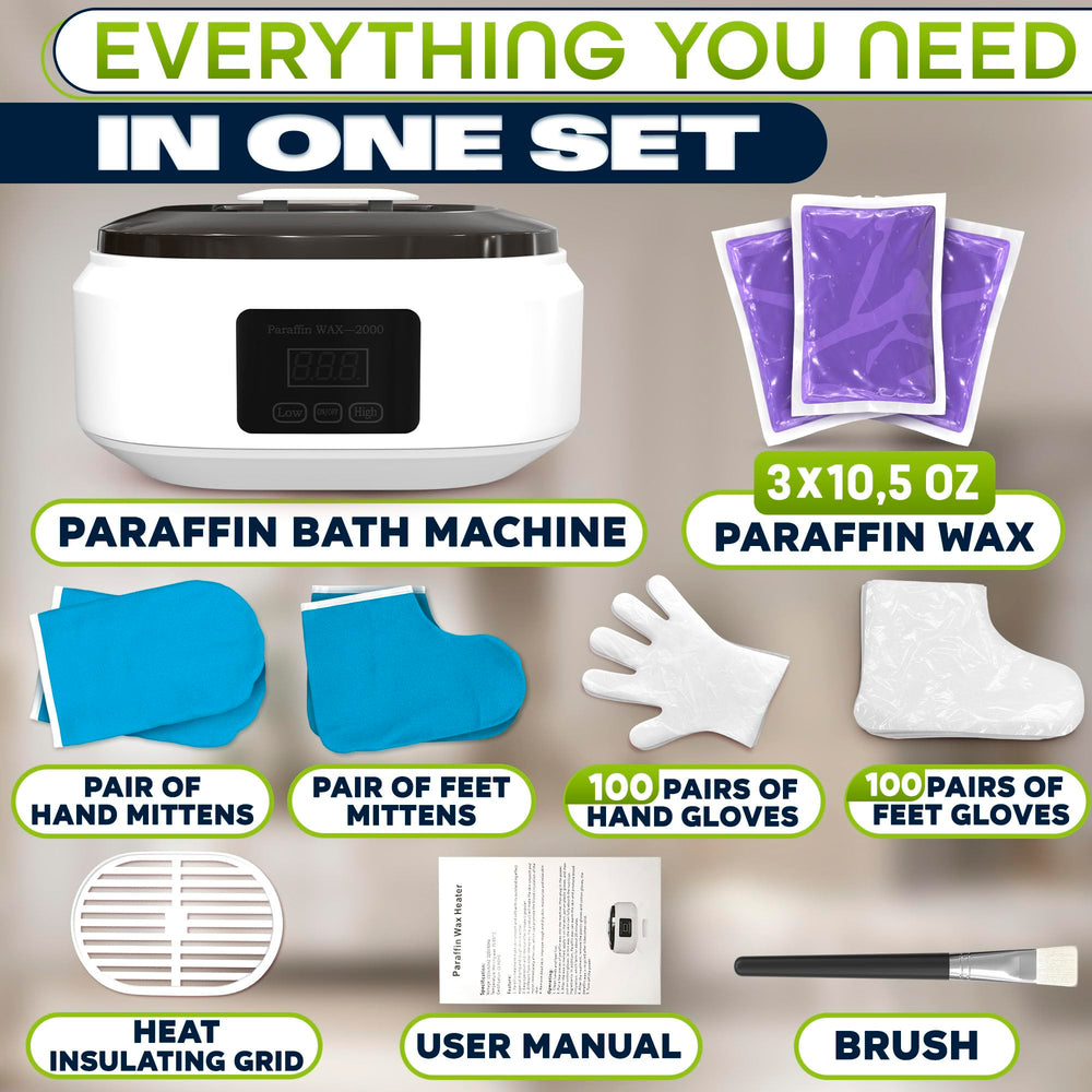 Jerrybox paraffin wax bath interior highlighting even melting with heating elements