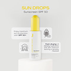 Jess Beauty Sun Drops in use demonstrates fast-absorbing hydration with a non-greasy finish.