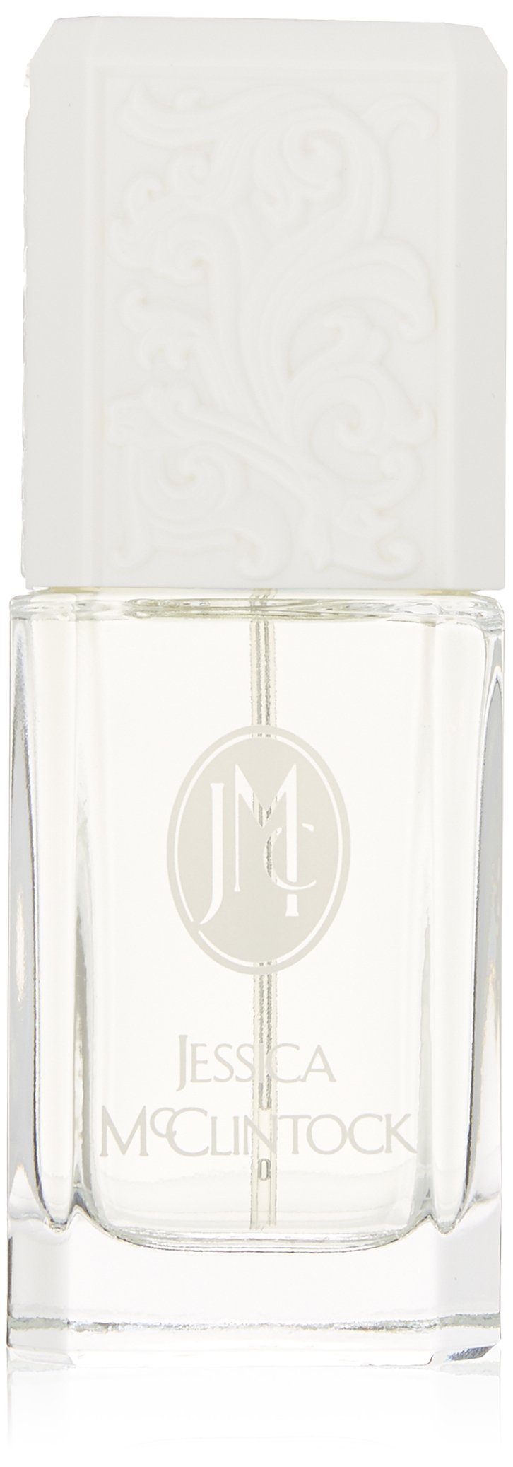 Jessica McClintock EDP bottle front—elegant floral scent for daytime wear