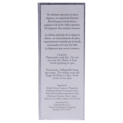 Jessica McClintock EDP fragrance notes close-up, highlighting lemon, basil, rose, and jasmine for daytime wear.
