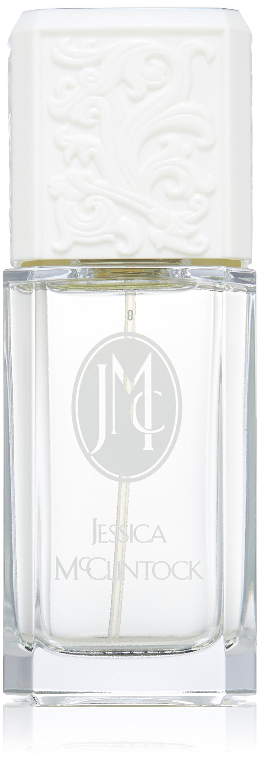 Jessica McClintock Eau de Parfum bottle for romantic date-night moments.
