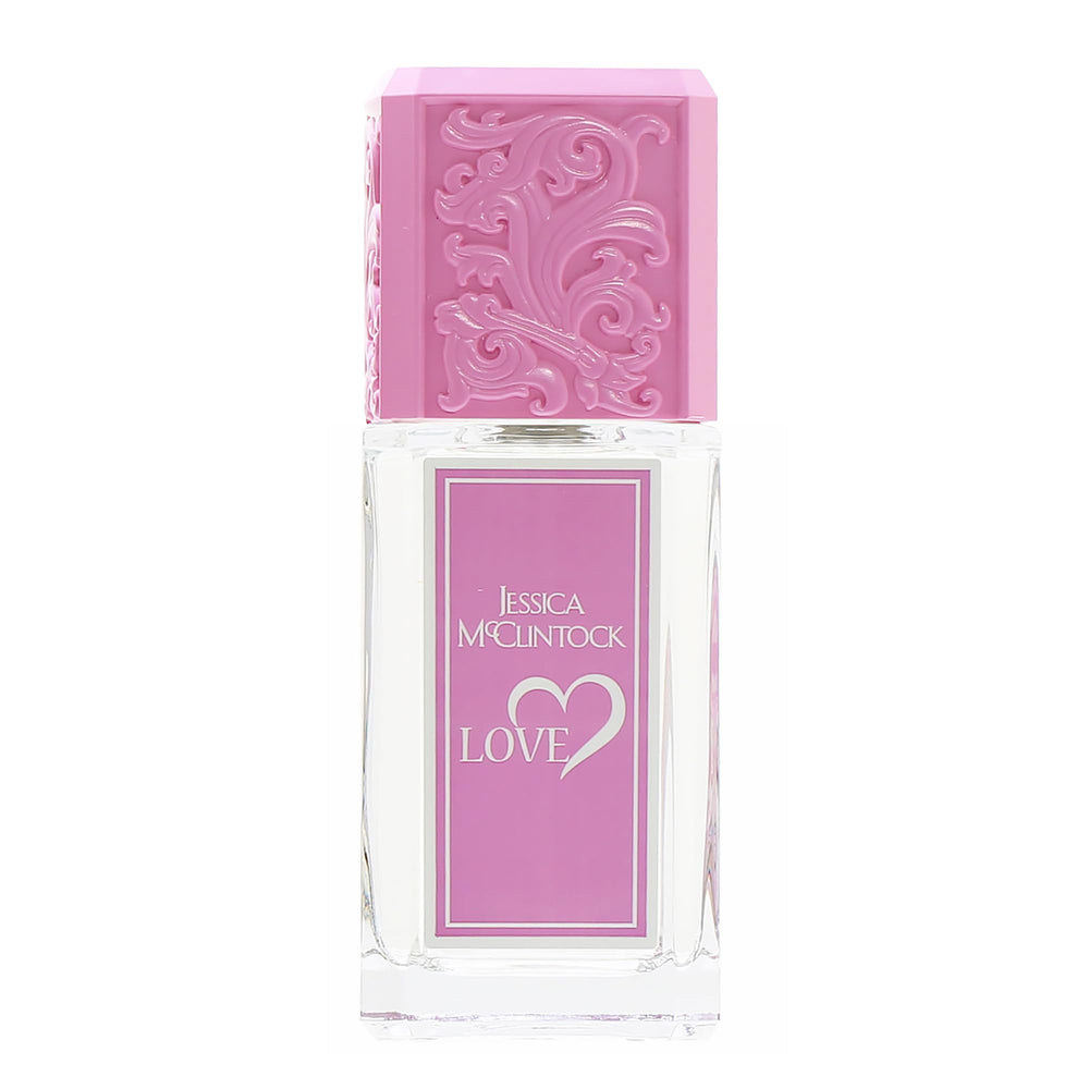 Jessica McClintock Love back label detail, premium packaging for gift-ready presentation