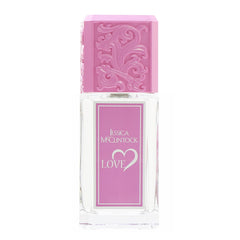 Jessica McClintock Love back label detail, premium packaging for gift-ready presentation