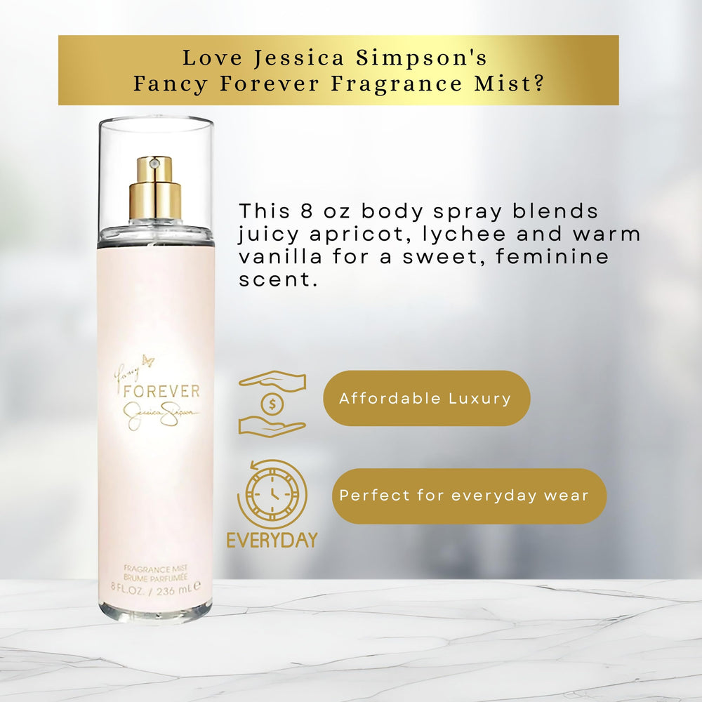 Jessica Simpson Fancy Forever lifestyle image suggests confident, elegant daily wear.