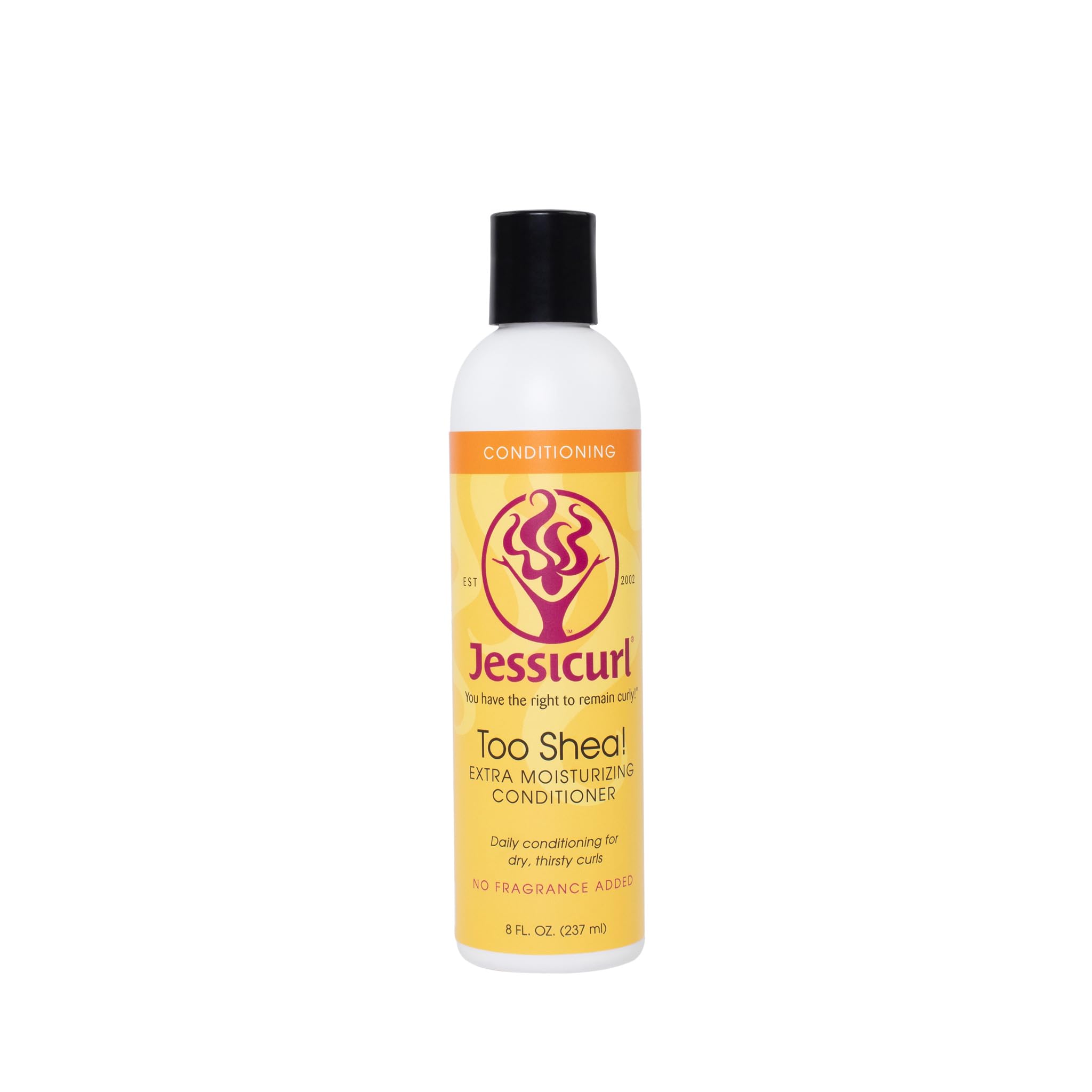 Jessicurl Too Shea! Extra Moisturizing Conditioner bottle delivering rich hydration for dry curls