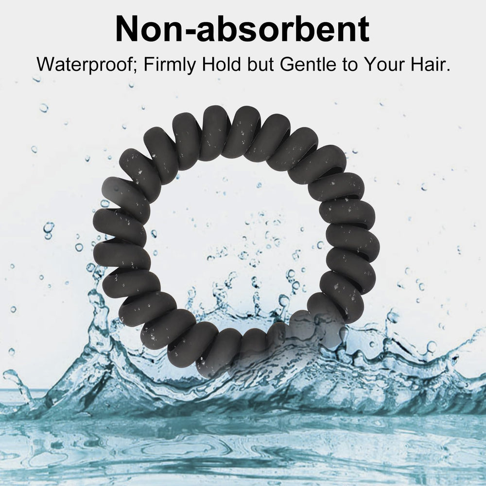 JessLab spiral hair ties coil design closeup highlighting gentle, non-damaging hold
