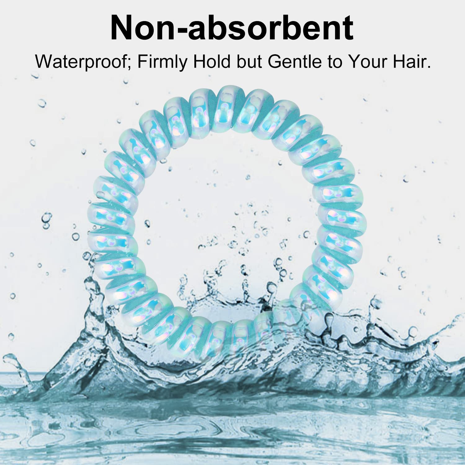 JessLab spiral hair ties showing secure hold during workouts.