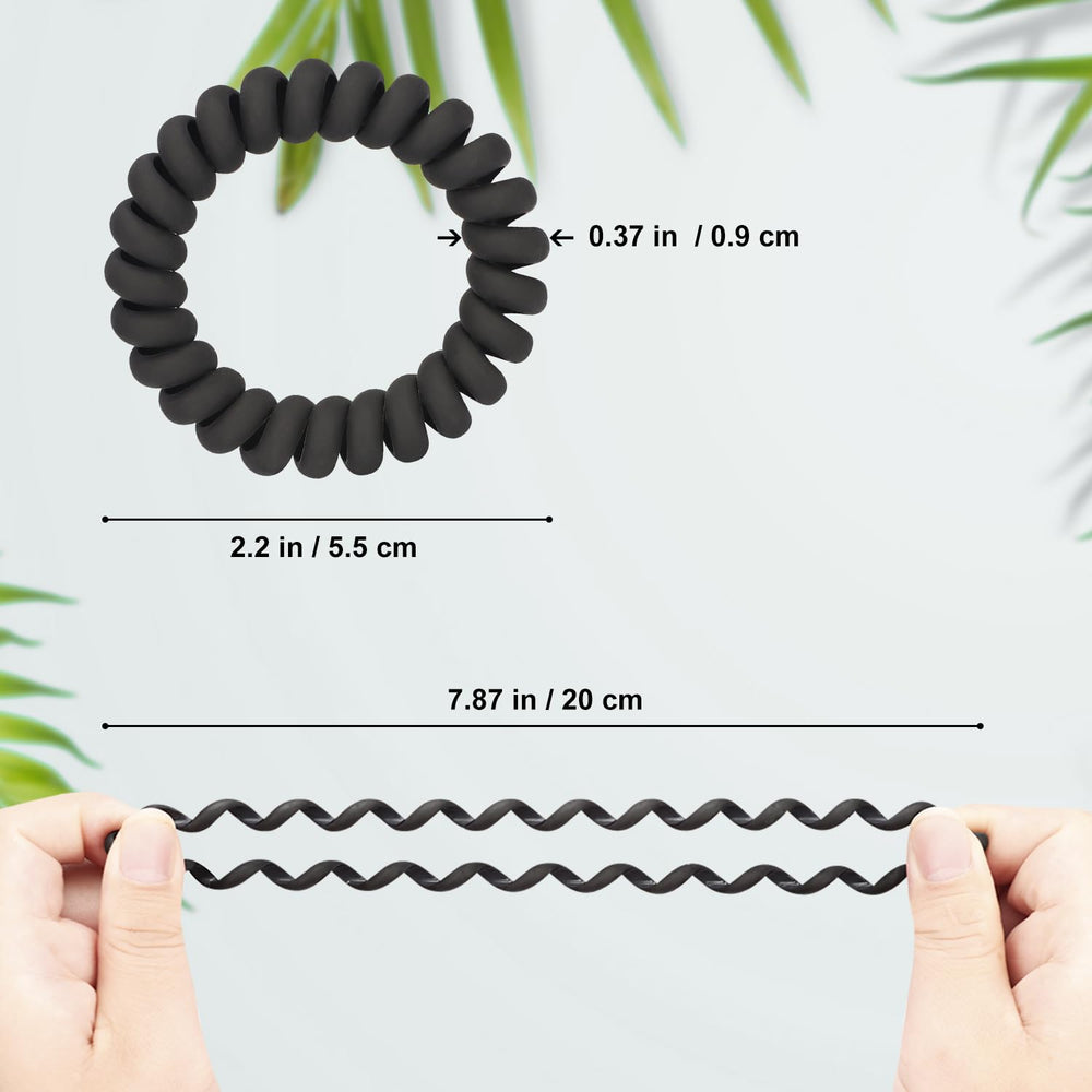 JessLab spiral hair ties are water-friendly and non-absorbent for swim and shower