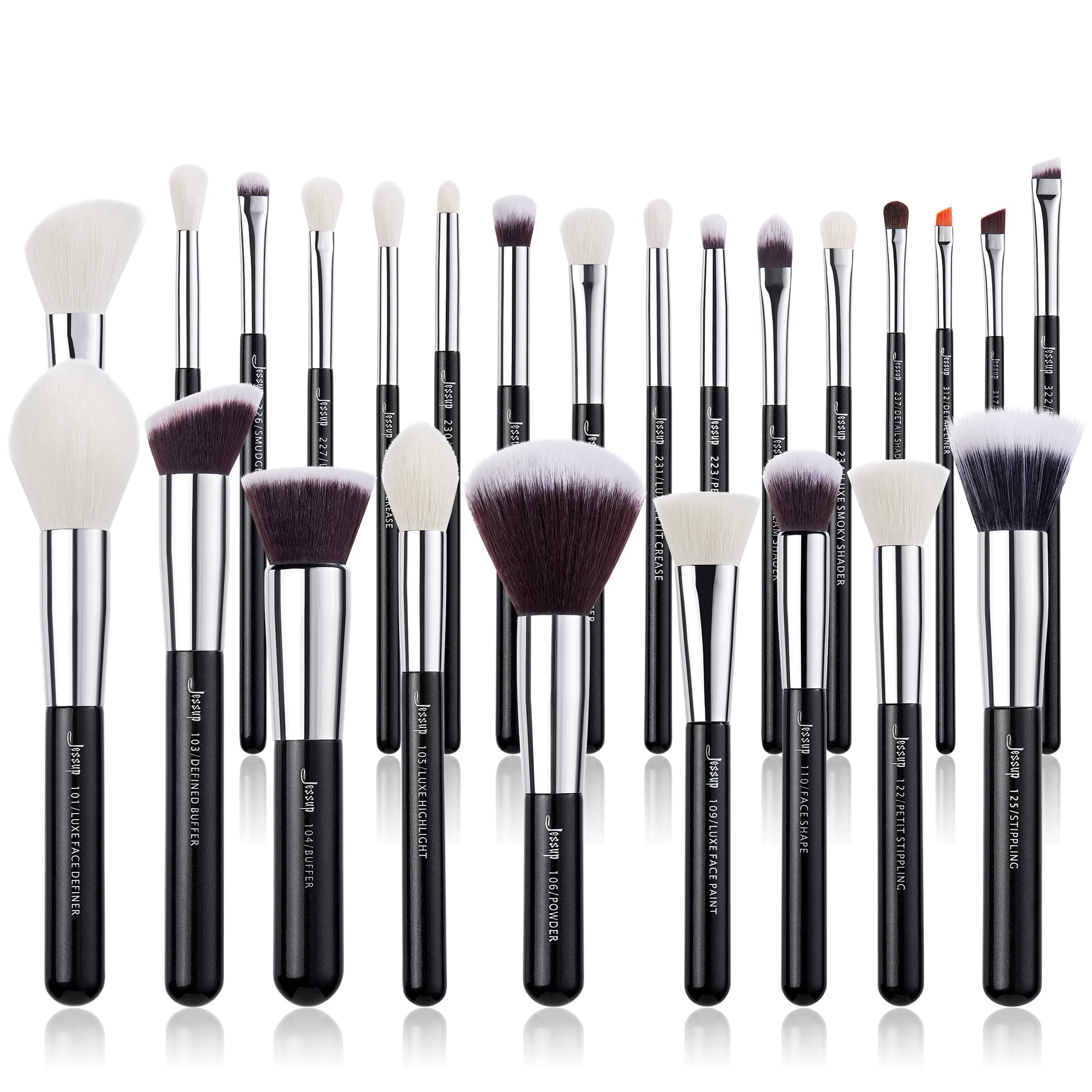 Jessup 25pcs brush set packaging box with premium protection for gifting.