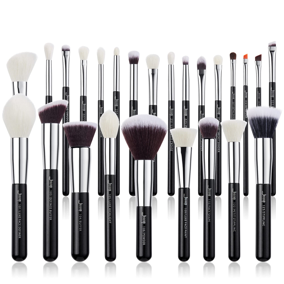 Jessup 25pcs brush set packaging box with premium protection for gifting.