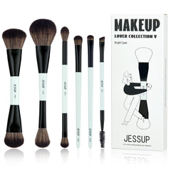 Jessup 6pc makeup brush set foundation-contour for a smooth base