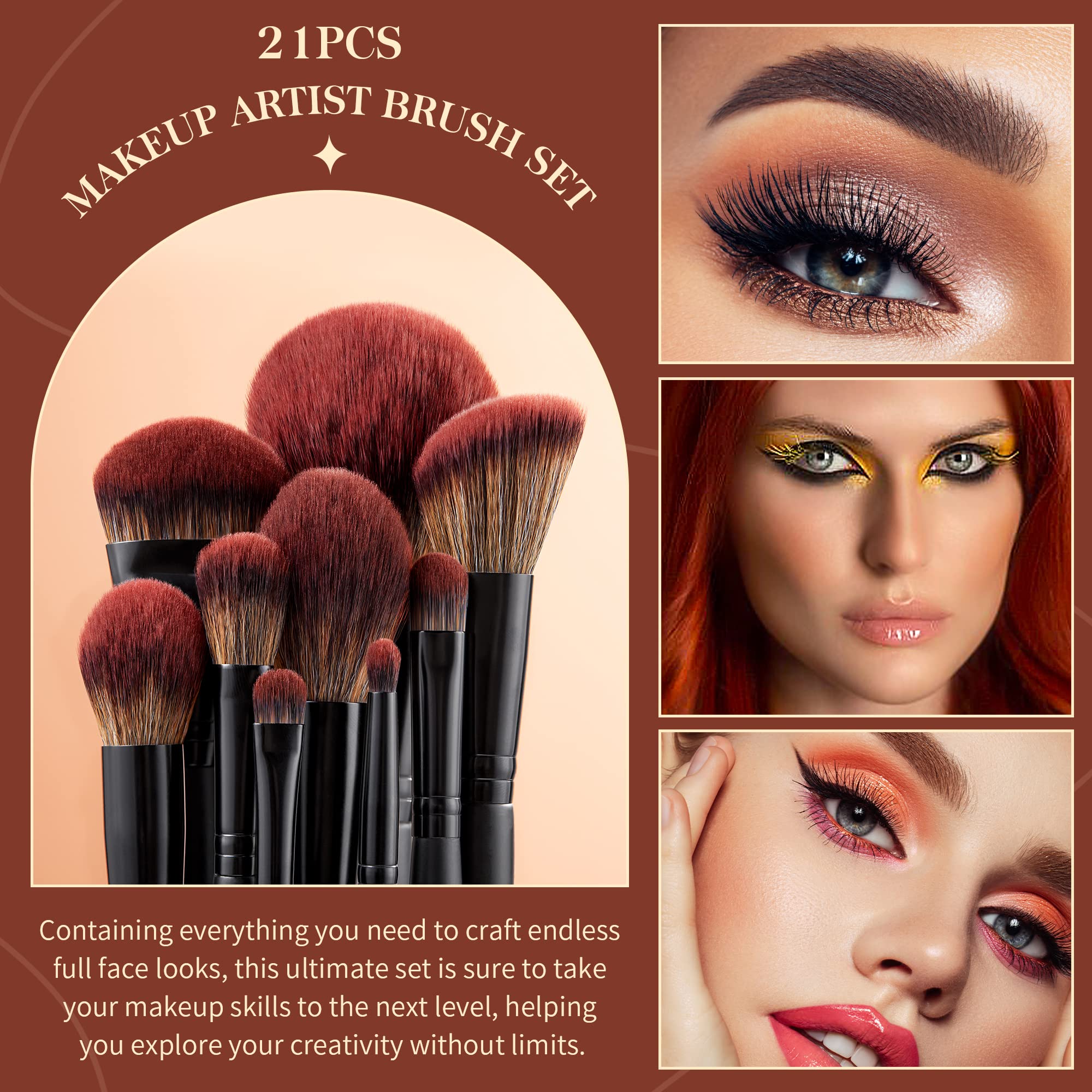 Jessup aluminum ferrule and wooden handle closeup emphasizing lightweight control during makeup.