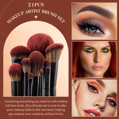 Jessup aluminum ferrule and wooden handle closeup emphasizing lightweight control during makeup.