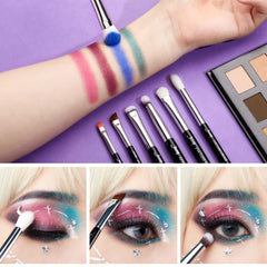 Jessup eyeshadow blending brush with soft dense bristles for smooth blends.