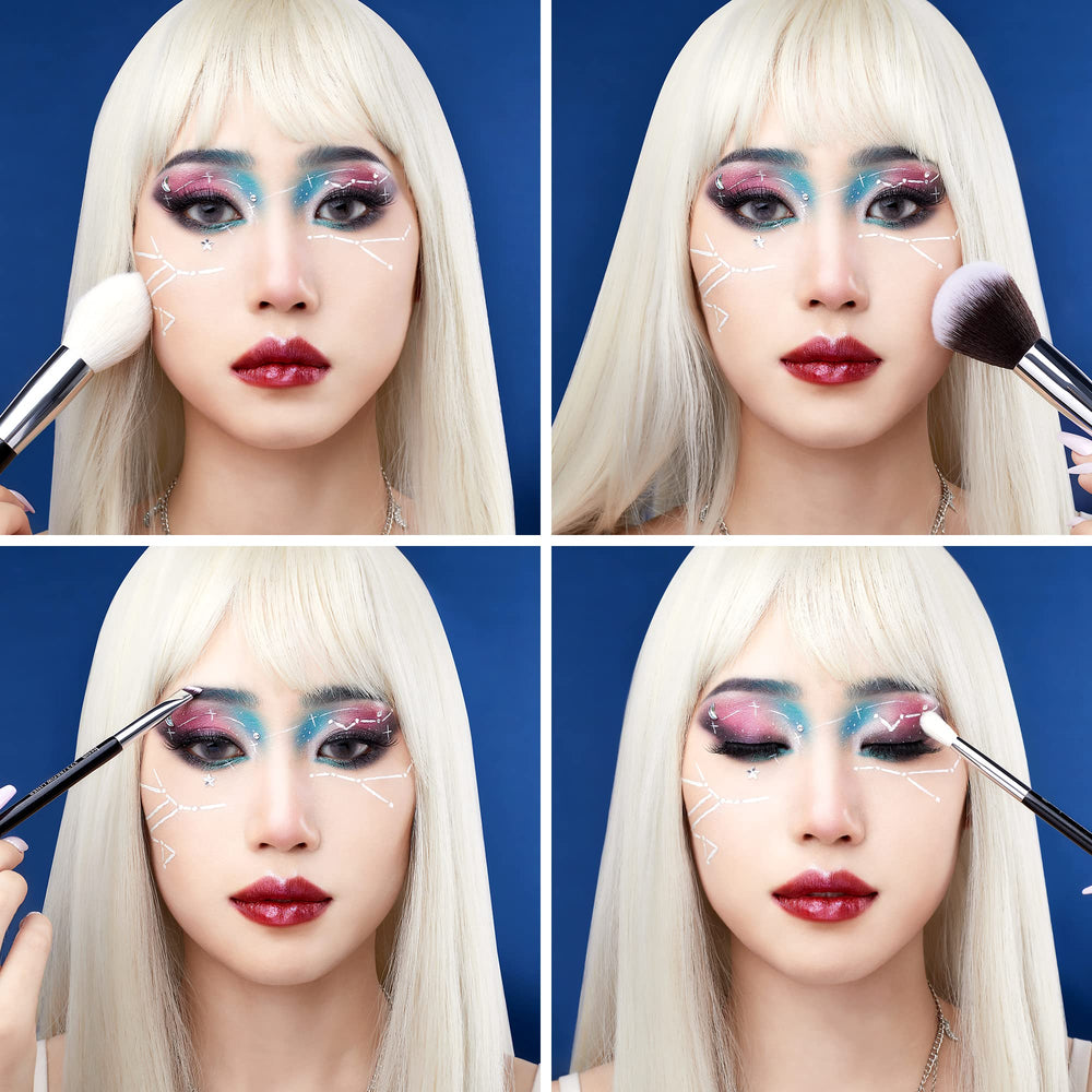 Jessup eyeshadow blending brush with soft tip for seamless blends.