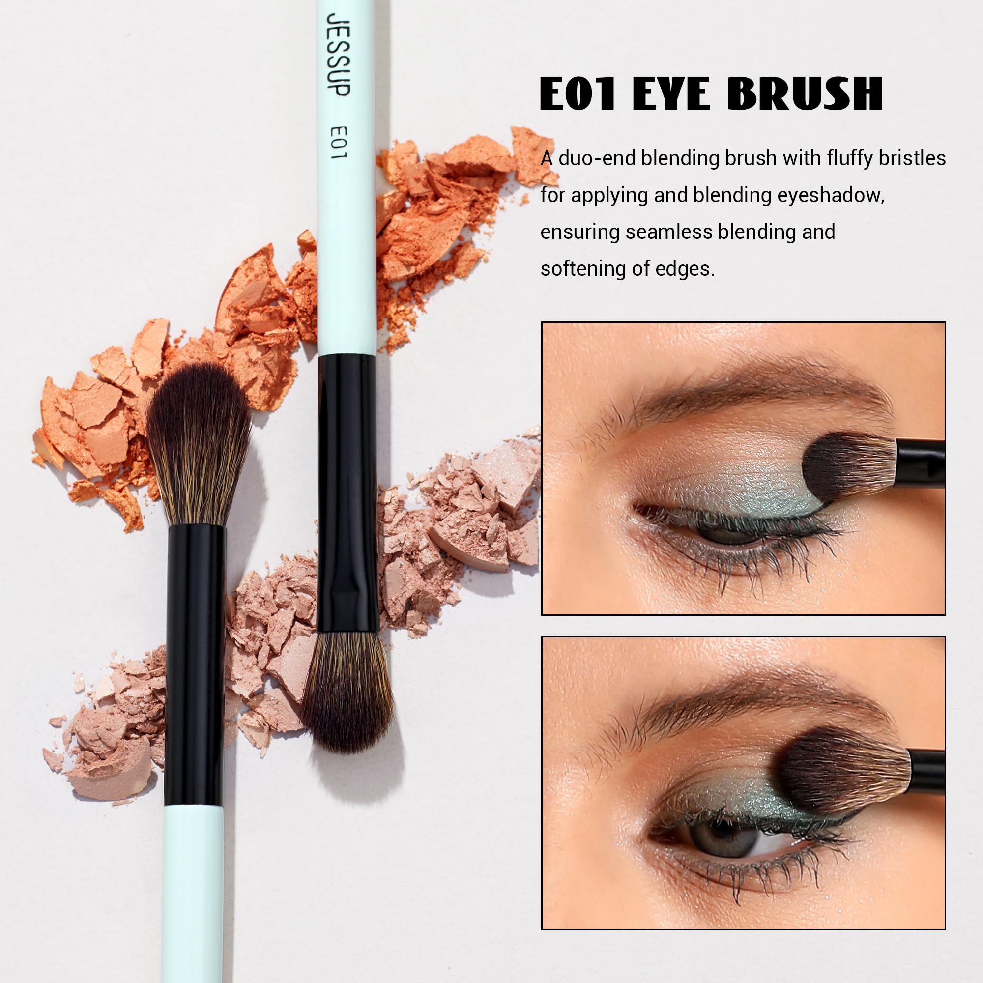 Jessup gift box set showcasing a premium makeup brush kit