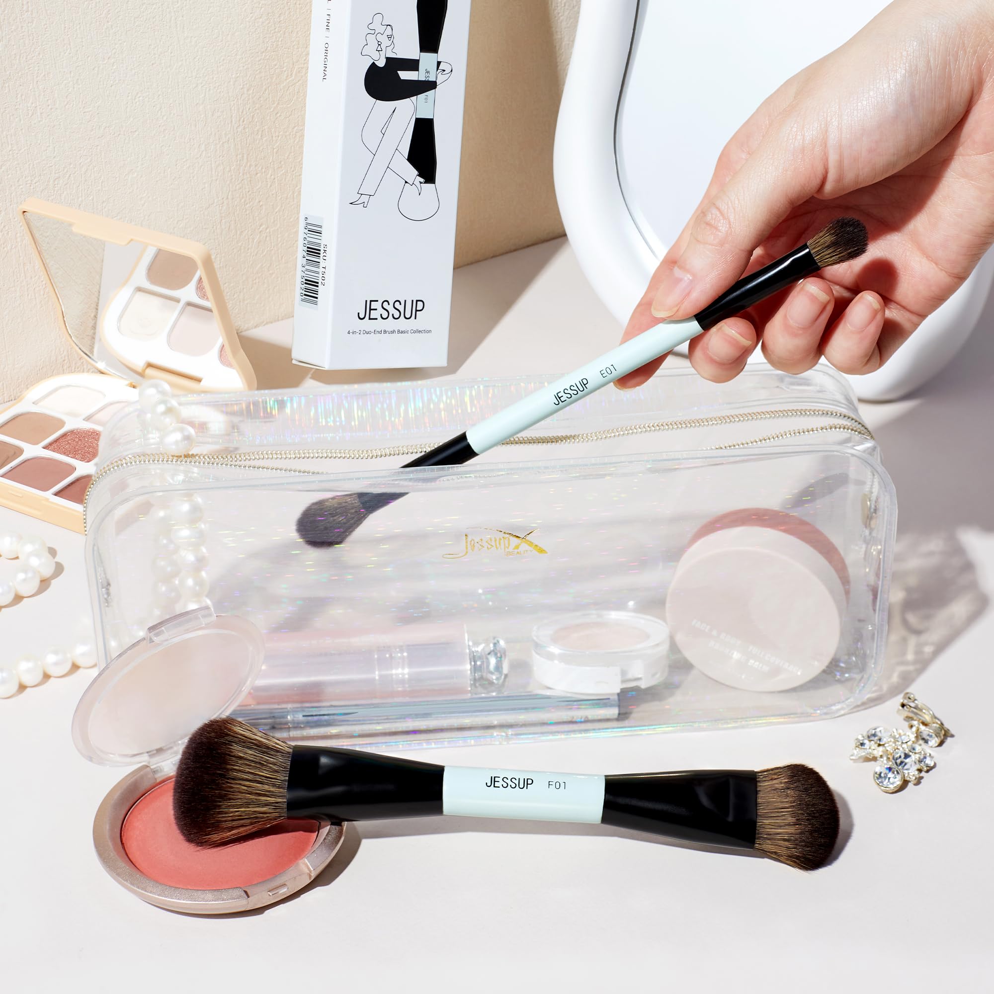 Jessup handcrafted brushes with air-out process for odor-free quality