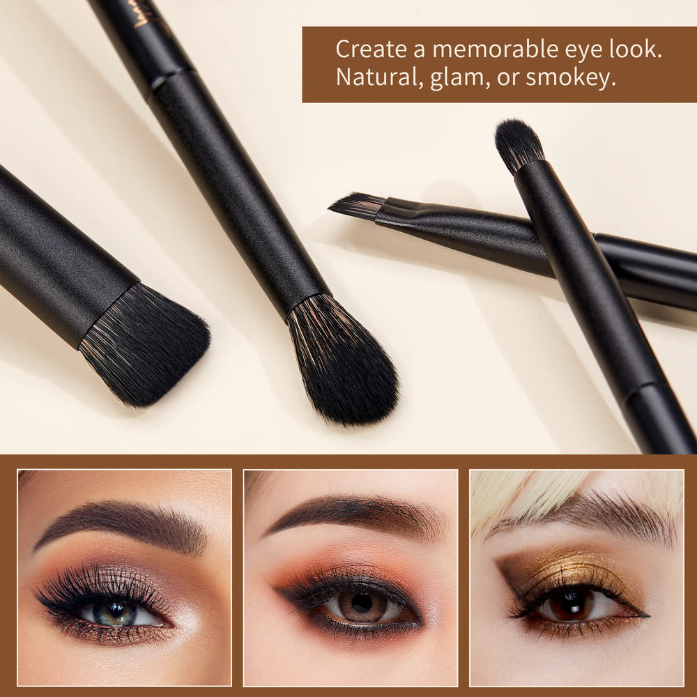 Jessup makeup brush set black dome blending brush ensures seamless layer blending