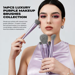 Jessup face brushes enable smooth foundation and precise contour application.