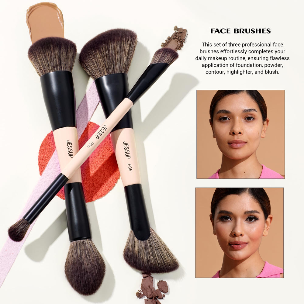 Jessup Peach Dust T600 vegan hair brushes deliver soft, non shedding performance
