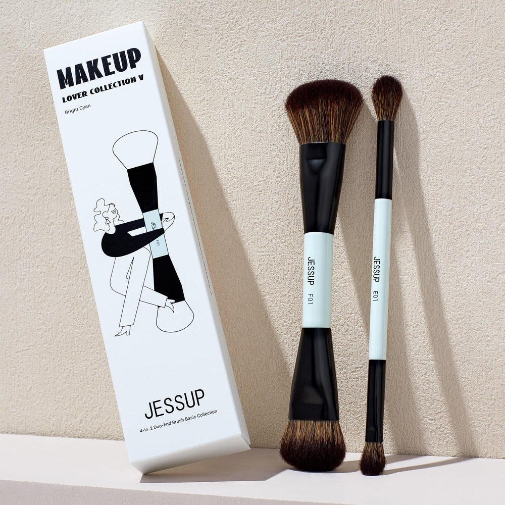 Jessup brush set featuring soft bristles for comfortable makeup application