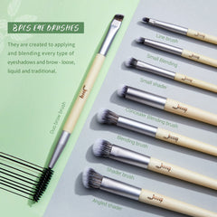 Jessup vegan makeup brush set contour brush for precise sculpting.