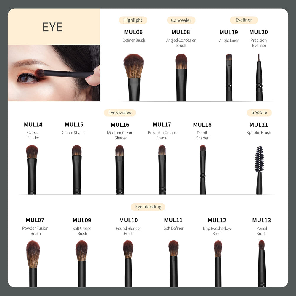 Jessup vegan-synthetic bristles closeup, smooth pickup and blend.