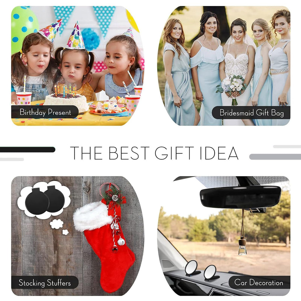 Jetec compact mirrors black bulk gift pack suitable for gifting