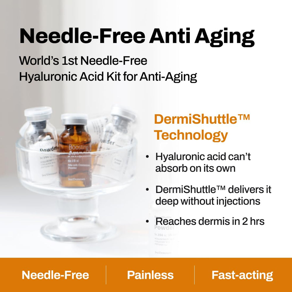 Applying JEUDEMEURE DermiShuttle serum to clean skin during routine