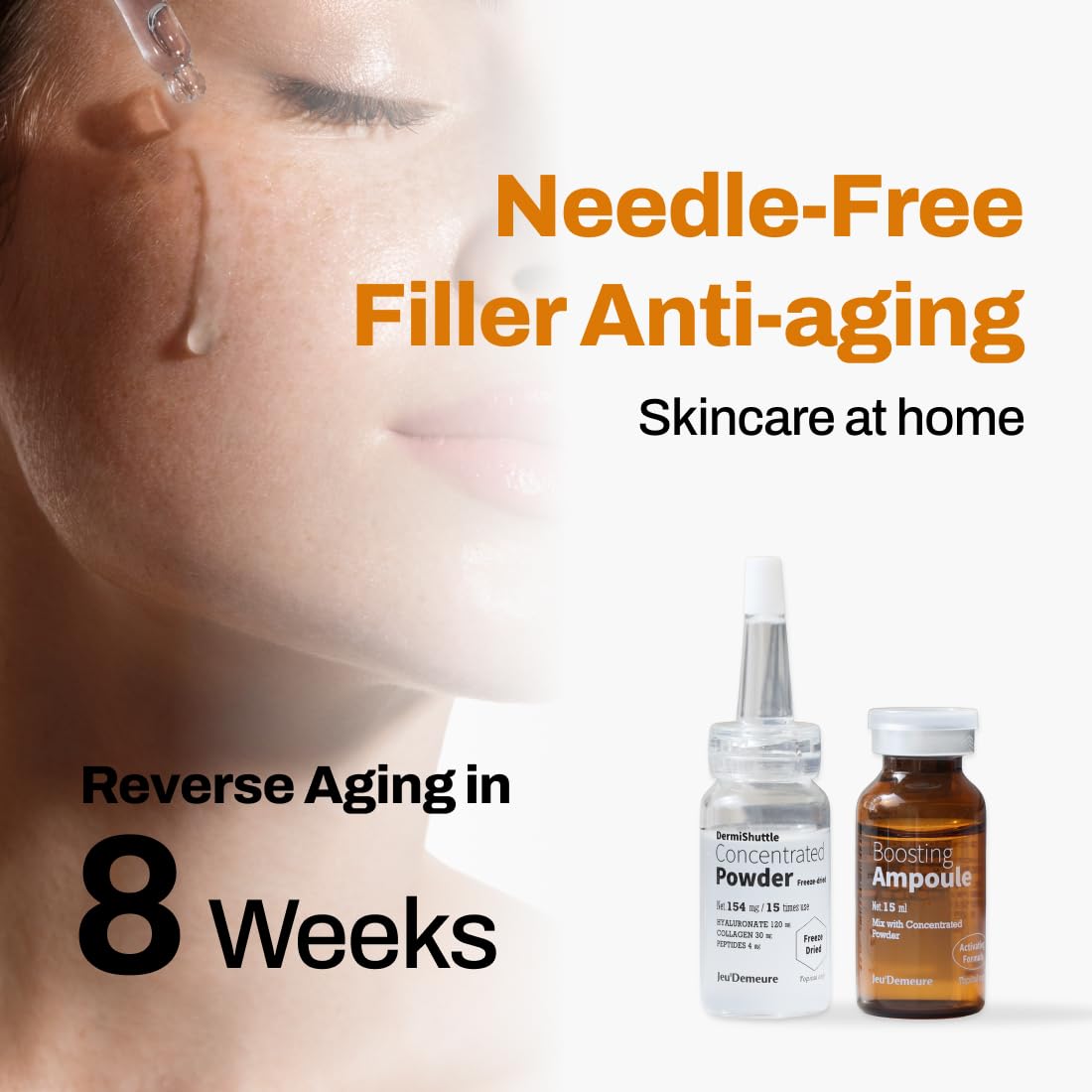 JEUDEMEURE DermiShuttle serum bottle close-up highlighting concentrated formula