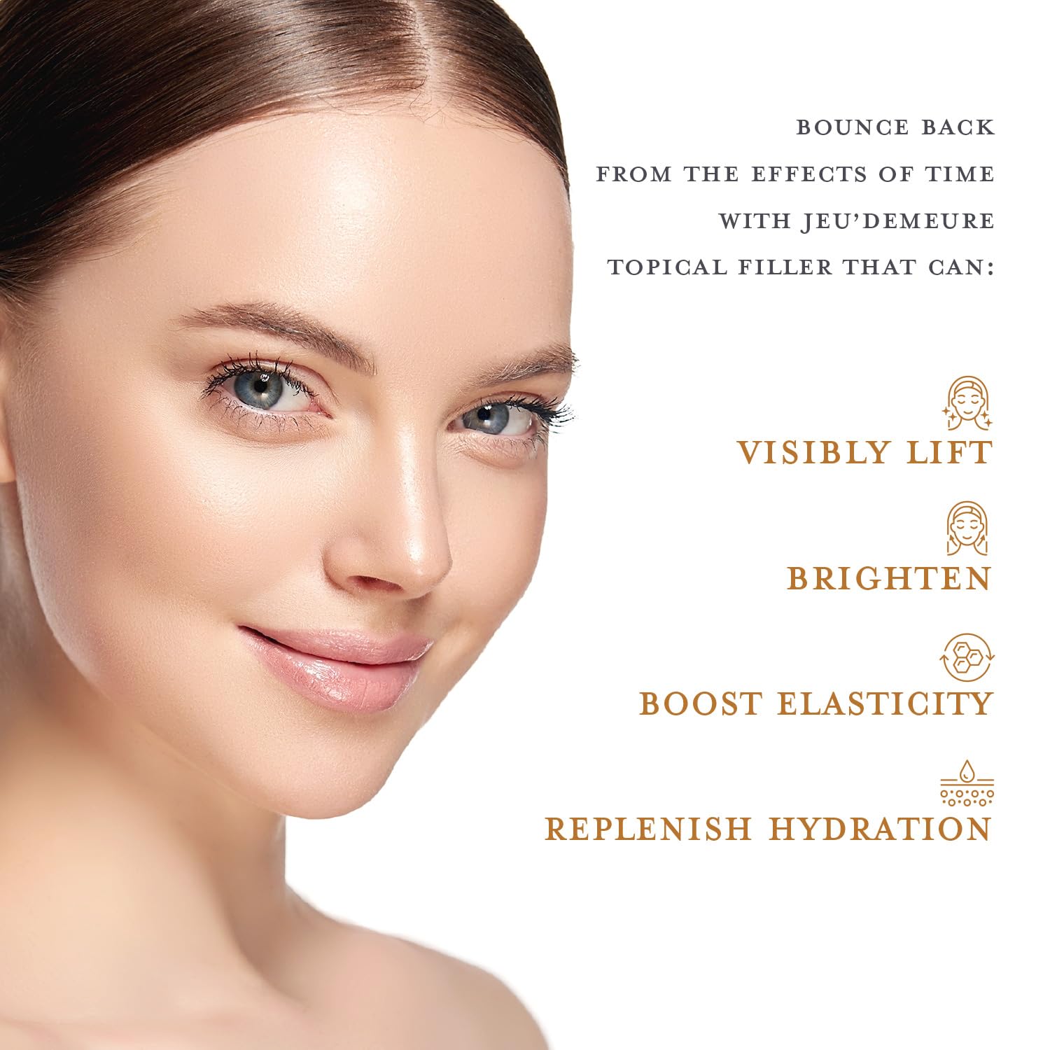 JEU'DEMEURE DermiShuttle peptides-cream detailing texture and lifting potential