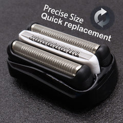 JEVONG wet/dry shaver head cleans easily and resists rust.