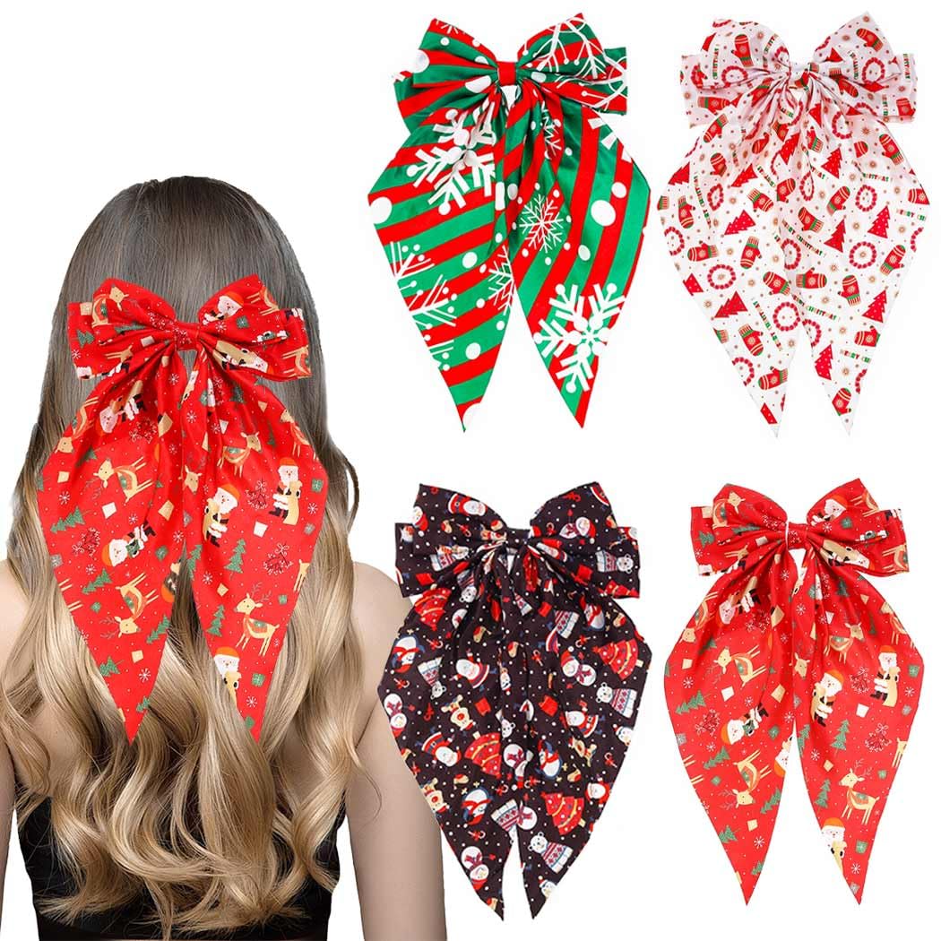 Jewemia spider web hair bow clip with satin finish for playful Halloween style.
