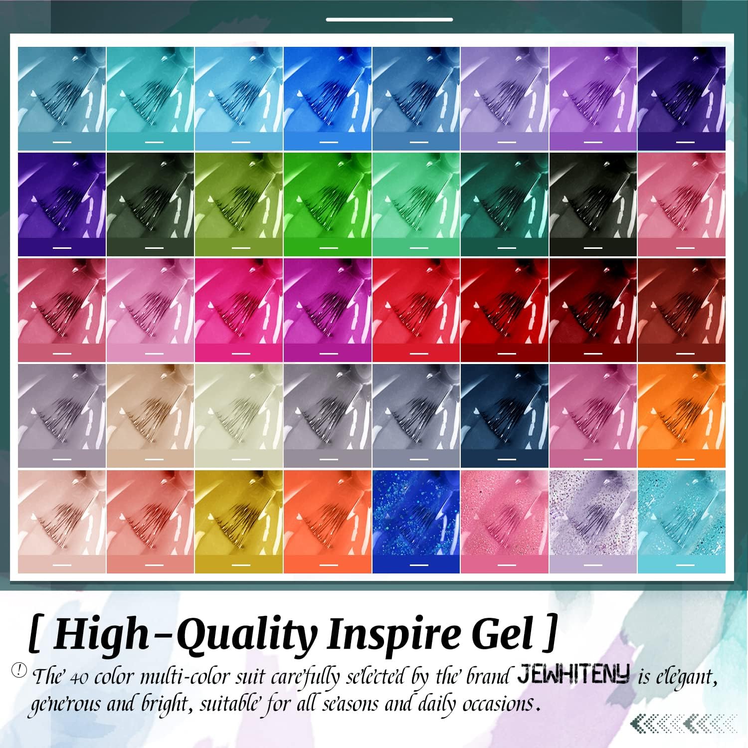 JEWHITENY base coats provide sturdy foundation for lasting color.