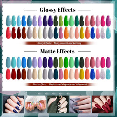 JEWHITENY glossy top coat adds long-lasting shine.
