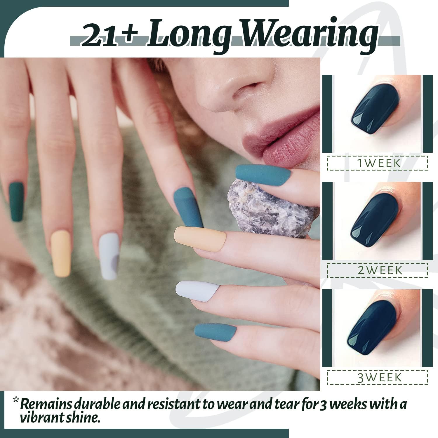JEWHITENY matte top coat delivers modern matte finish.