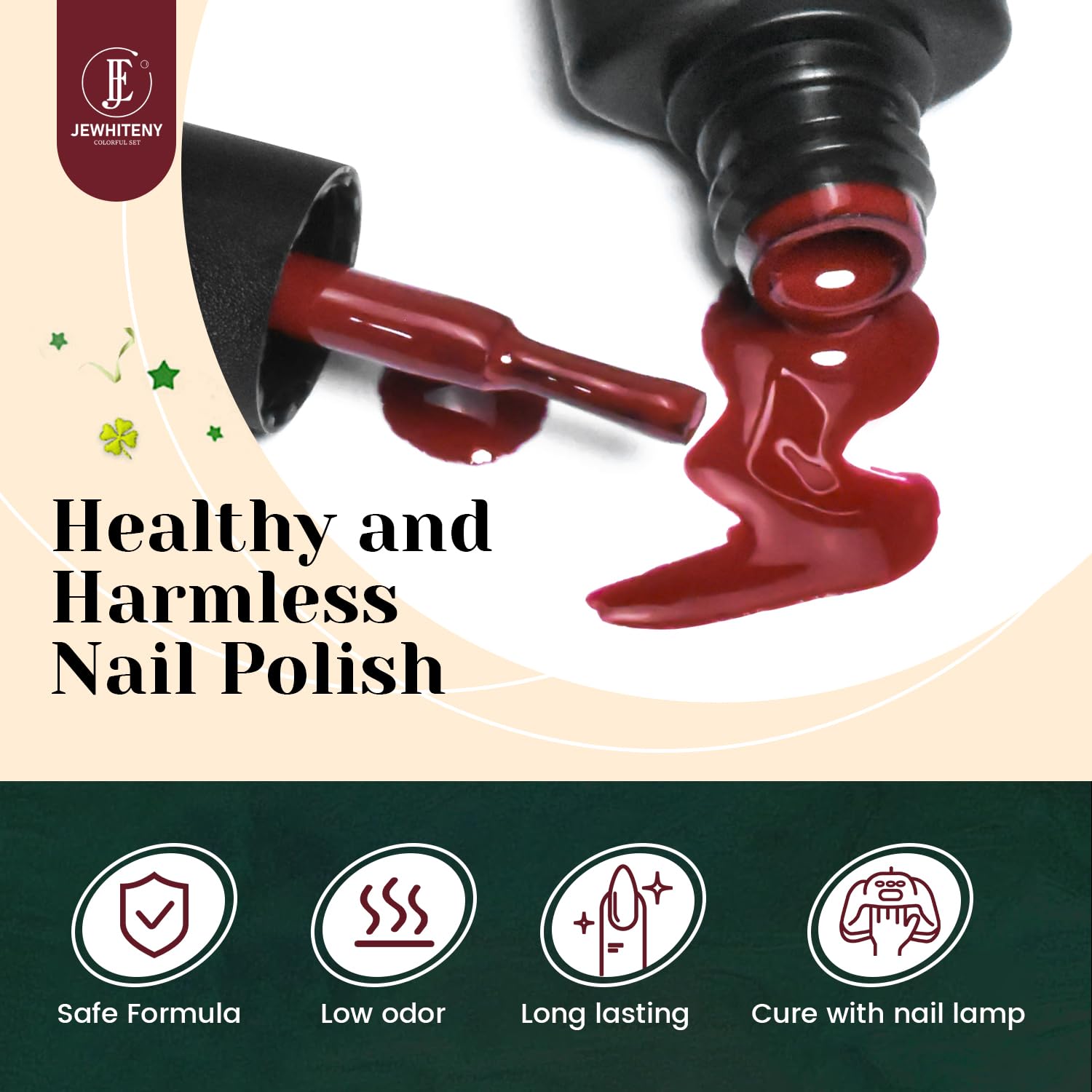 JEWHITENY base coat for gel nails improves adhesion and durability