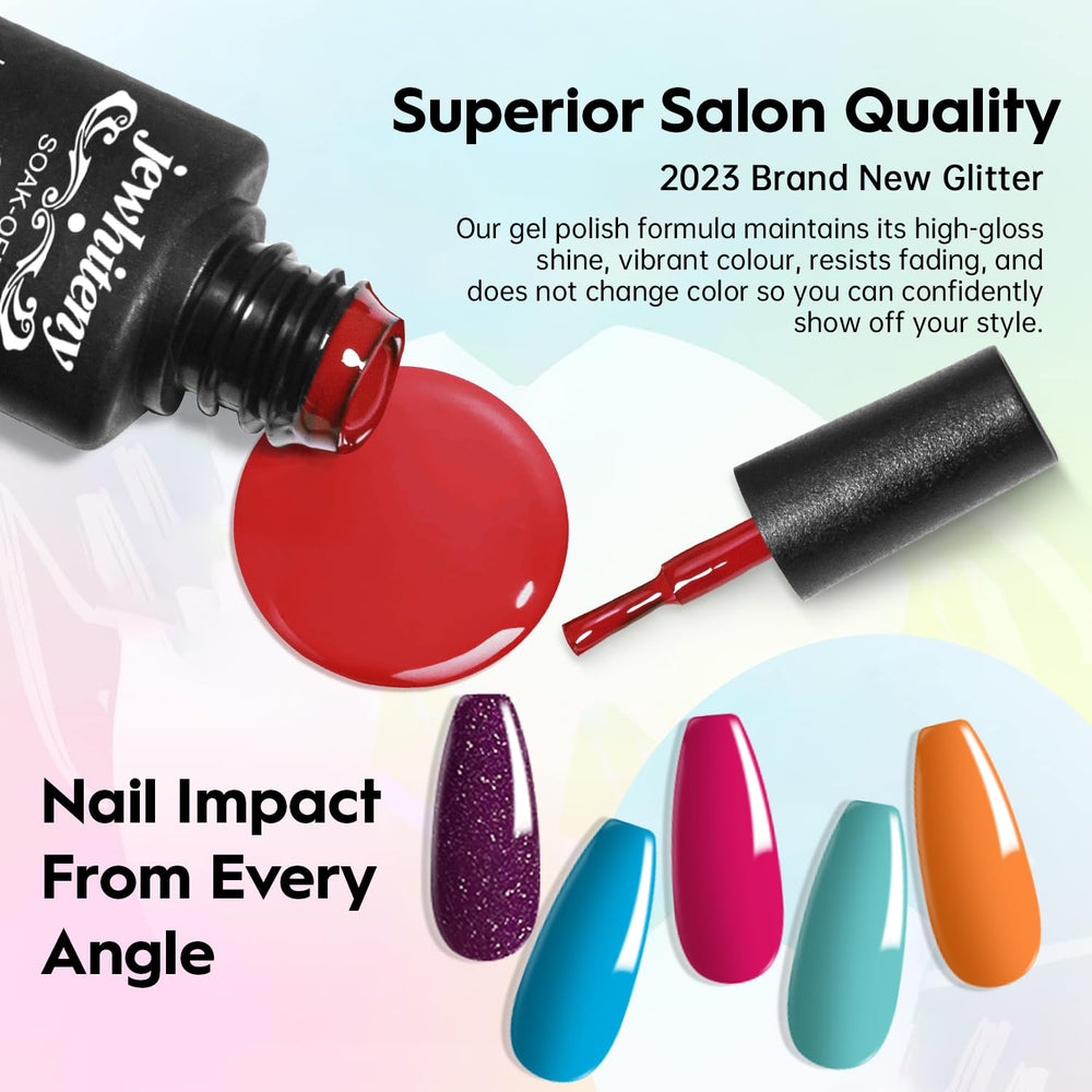 JEWHITENY base coat and top coat set for long-lasting finish.