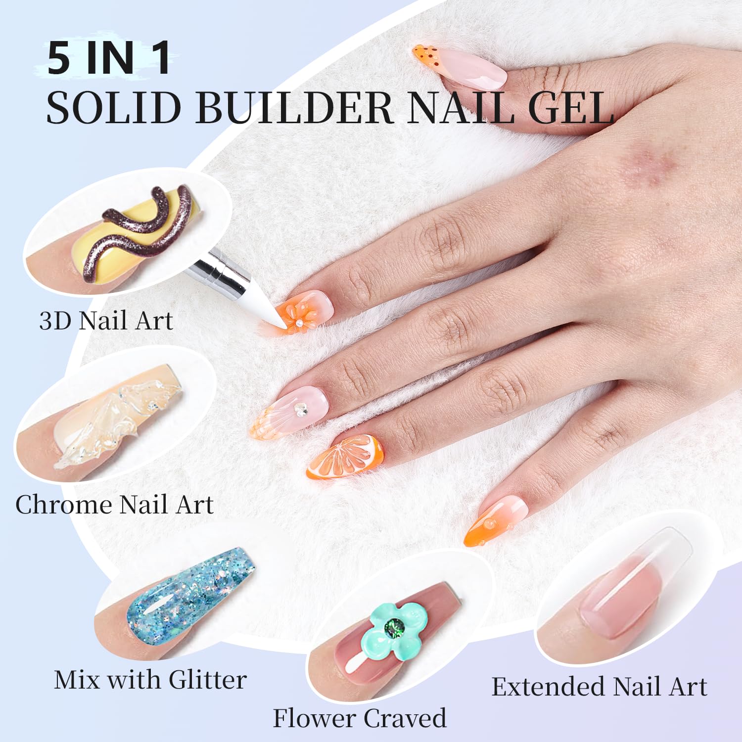 JEWHITENY carved nail designs emphasize sharp patterns and defined edges.