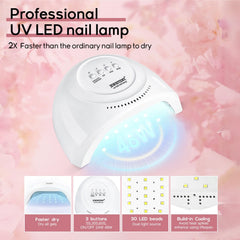 JEWHITENY dual nail forms in 10 sizes for precise extensions