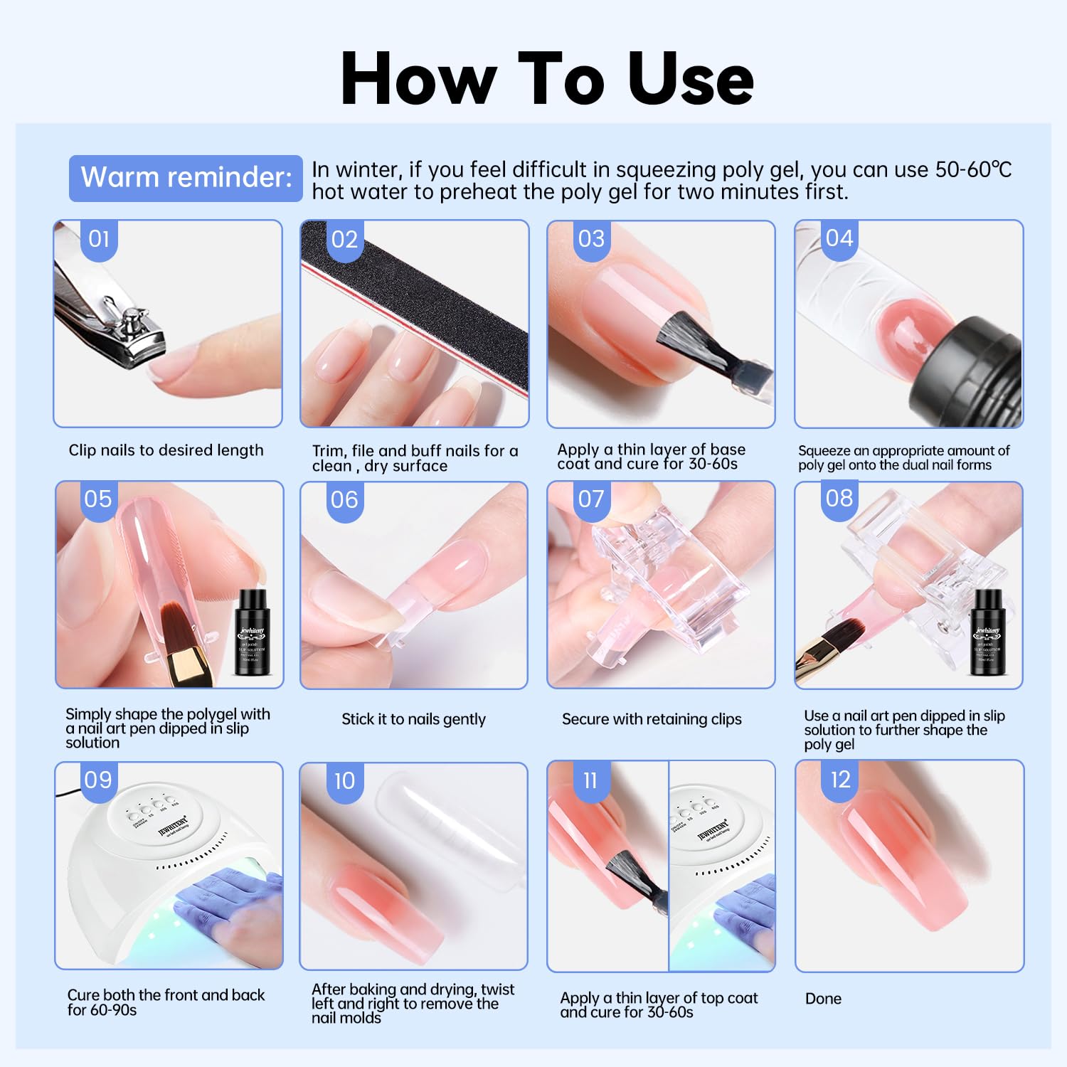 JEWHITENY home salon ideas for creative nail art projects