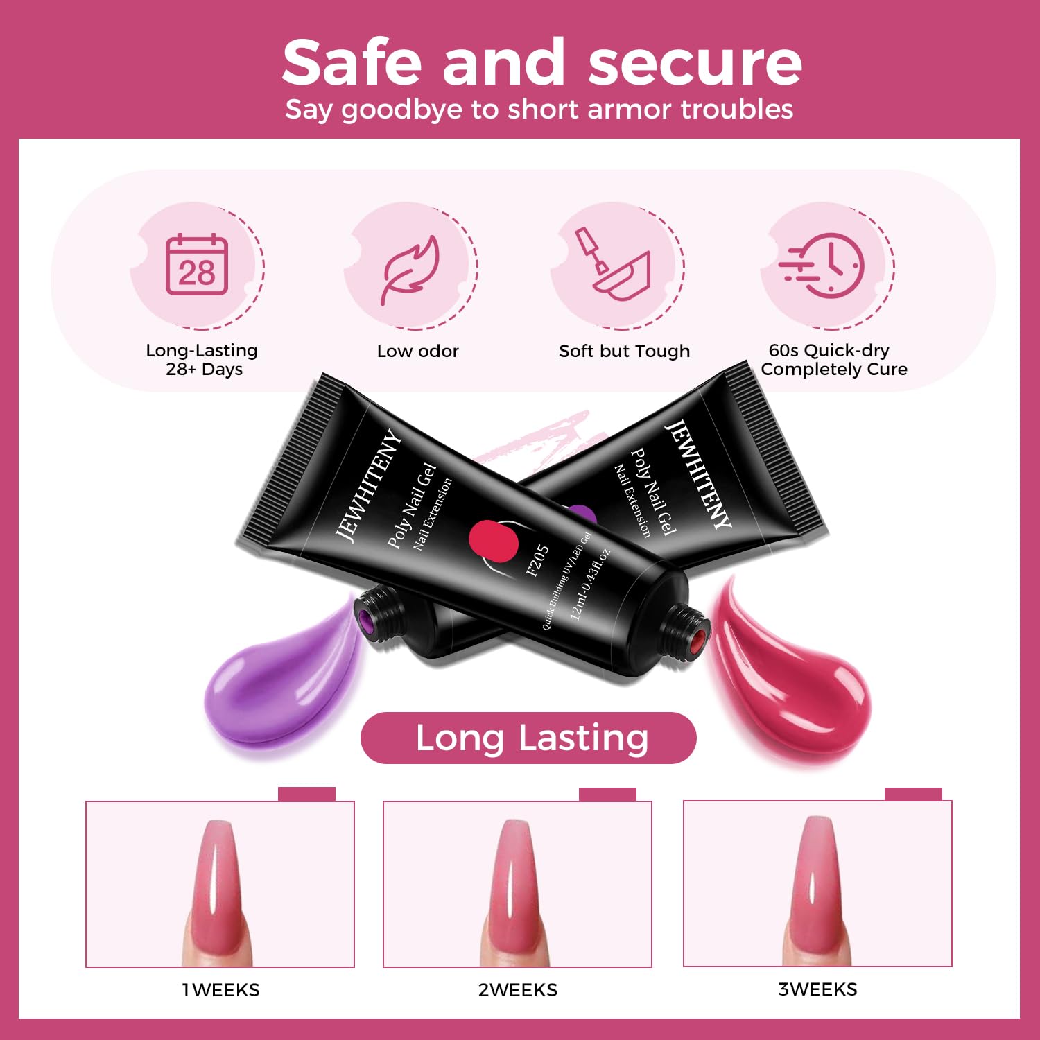 JEWHITENY matte top coat 5ml bottle for modern matte nails.