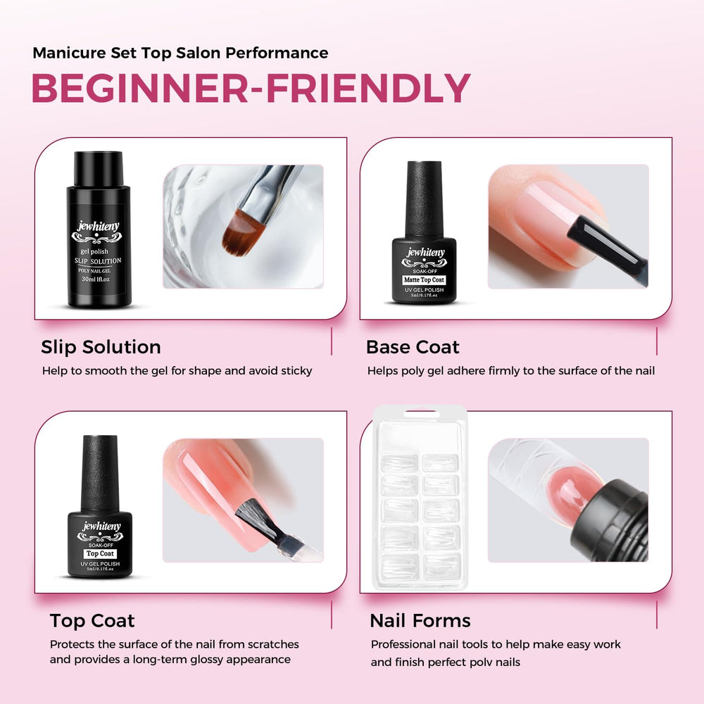 JEWHITENY nail art tools kit for easy at-home nail designs.