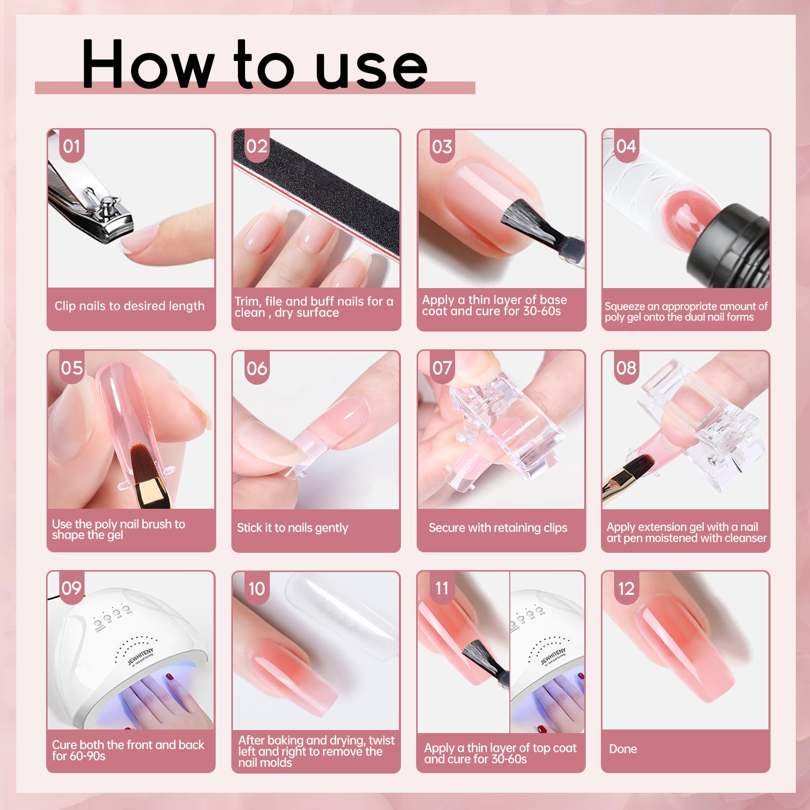 JEWHITENY nail-art tools for creative at-home manicures